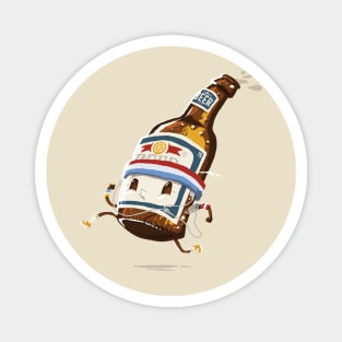 Beer Run ( Collaboration with Stacy Eyles) Magnet